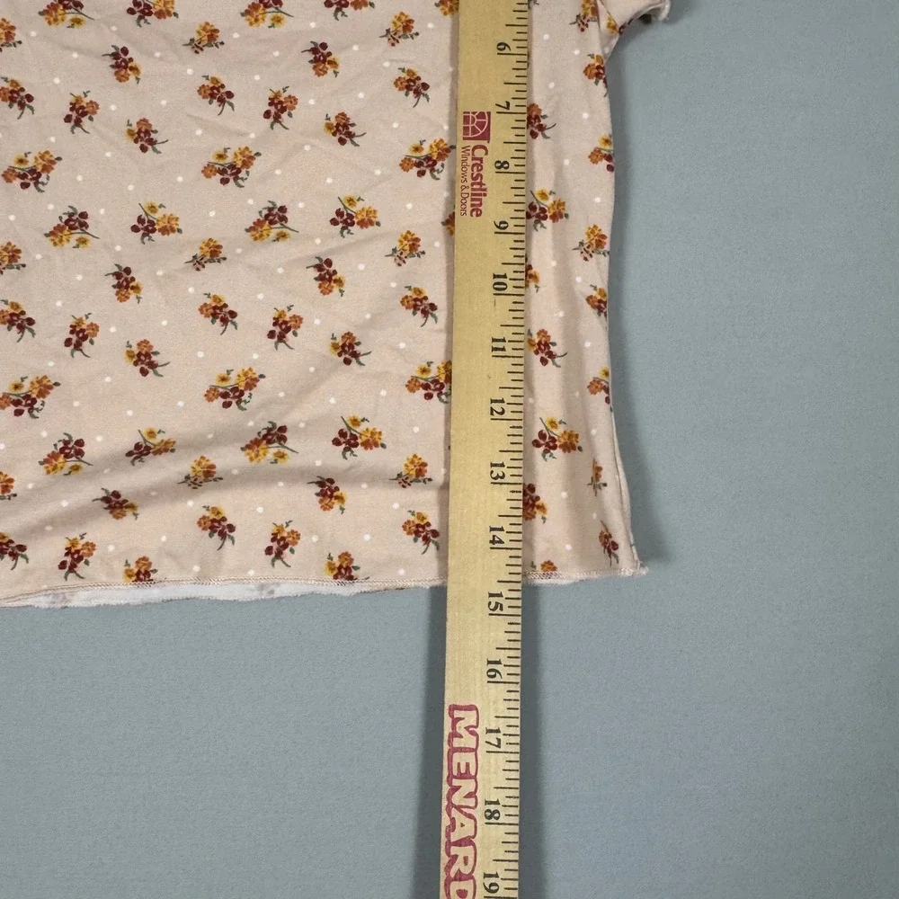 Lily Bleu Romper Set Kids Size 7 Rust Red Floral Ribbed 2pc NWOT